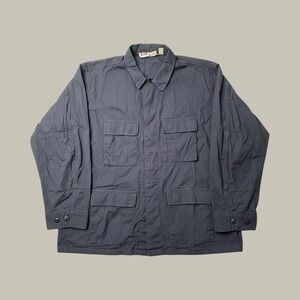 Propper Combat Coat Mens XXL Regular BDU Navy Blue Ripstop Cotton Jacket EXCEL